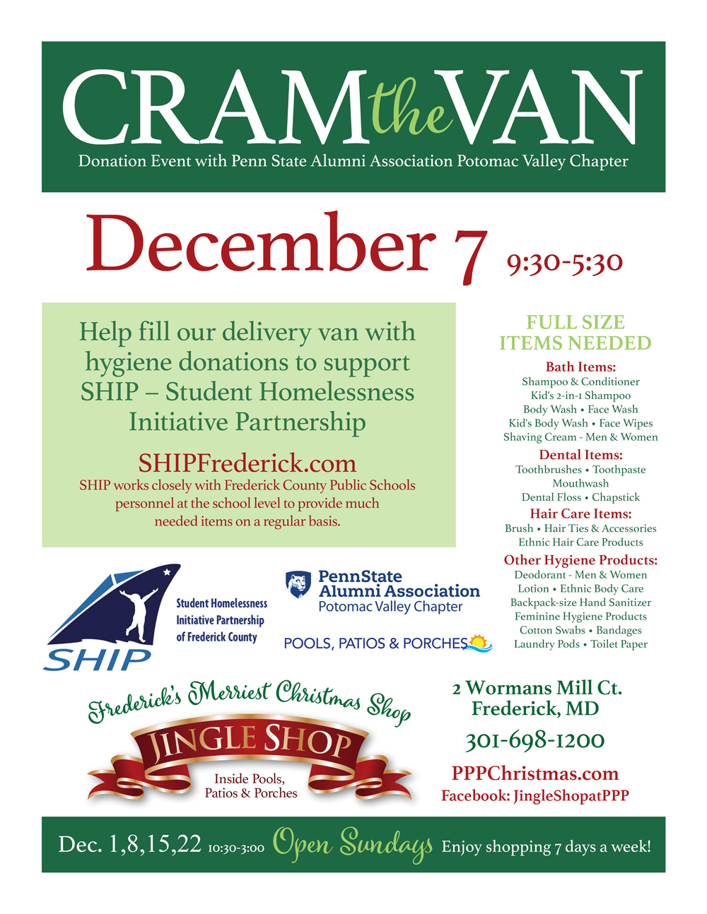 Cram the Van Event