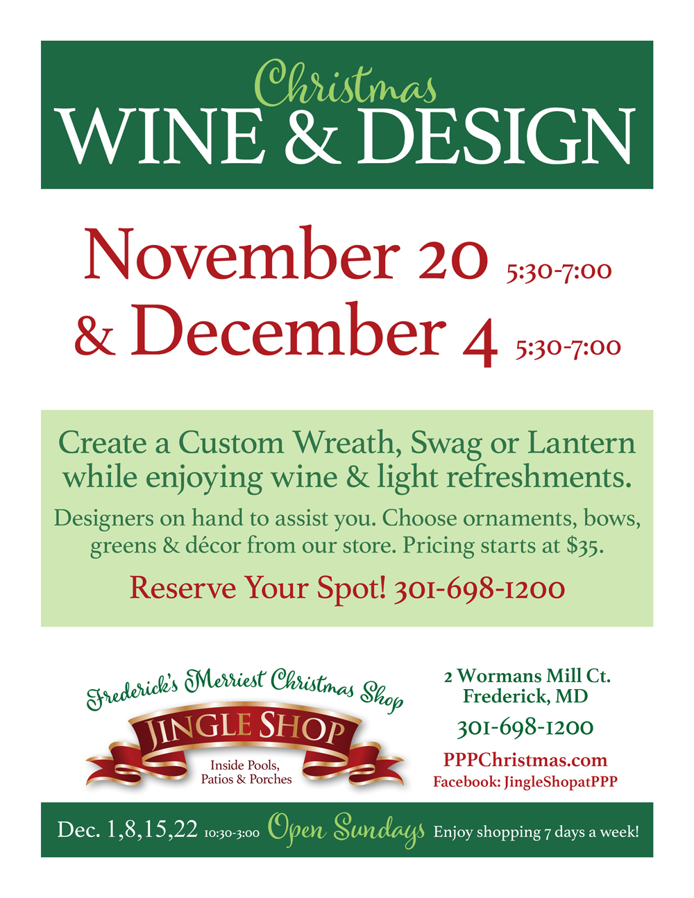 Wine & Design Events