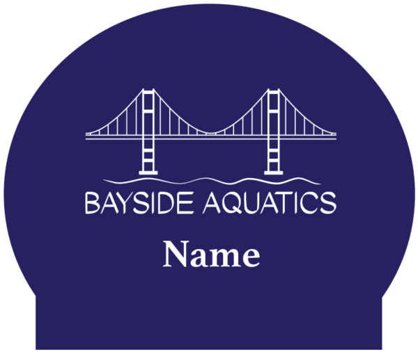 Bayside Aquatics Silicone Caps with Name - 2 Caps Per Pack - DEADLINE TO ORDER IS JANUARY 19th!